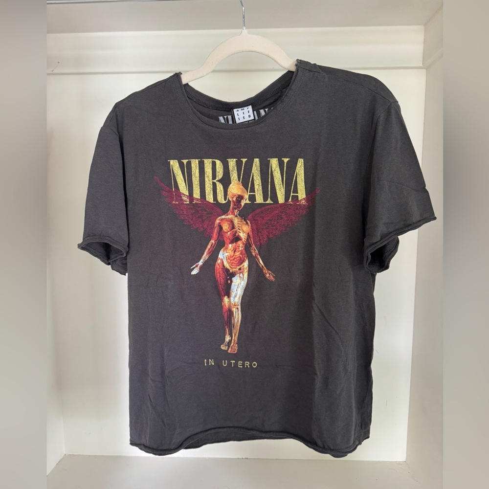 Vintage Nirvana Shirt Size Large runs small like a Size Small